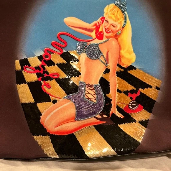 Isabella Fiore Embellished Pinup Tote - Picture 2 of 5